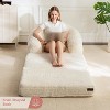 MAXYOYO Folding Sofa Bed, 2 in 1 Convertible Sofa to Lounger Comfy Single Bean Bag Chair for Adults - 2 of 4