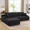 106"Cloud Modular Sectional Sofa with L-Shaped Chaise Comfy Deep Seat Corduroy Couch Modern Oversized Upholstered Couches for Living Room Apartment - 4 of 4