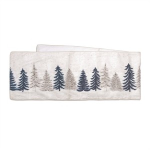 Embroidered Pine Tree Table Runner 72"L - 1 of 3