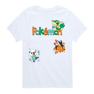 Boys' - Pokémon - Gen 5 Snivy, Oshawott, Tepig Short Sleeve Graphic T-Shirt - 1 of 4