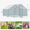 Karl Home Chicken Run Coop Walk-in Poultry Cage with Waterproof & Anti-UV Cover Lockable Door Design - 3 of 4