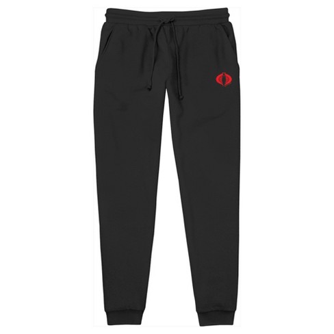 Lyrical bruge Abe Men's Gi Joe Red Cobra Logo Jogger Sweatpants - Black - Medium : Target