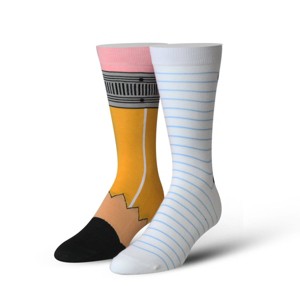 Cool Socks, Pencil & Paper, Funny Novelty Socks, Large - 1 of 4