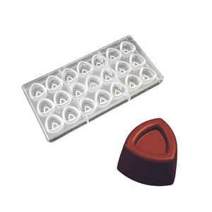 O'Creme Polycarbonate Chocolate Mold, Convex Triangle, 21 Cavities - 1 of 1
