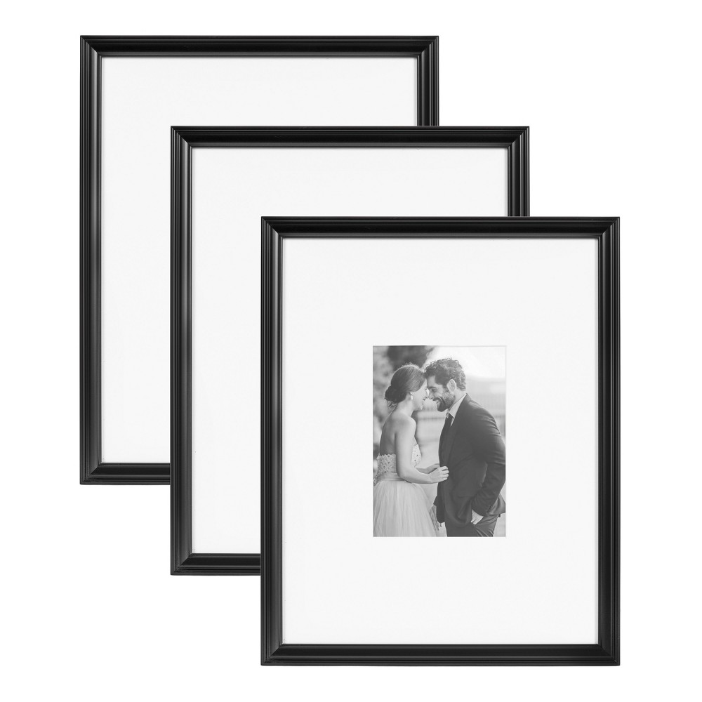 Photos - Photo Frame / Album Kate & Laurel All Things Decor  11"x14" Matted to 5"x7" Adlynn R(Set of 3)