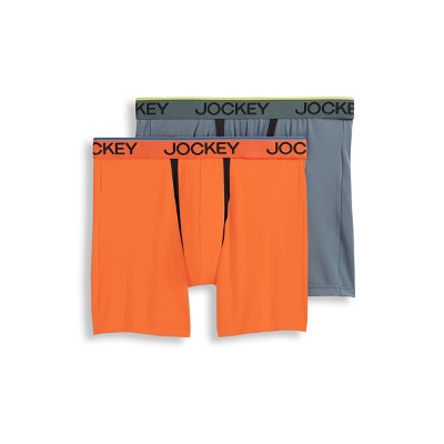 Jockey Men's Big Man Chafe Proof Pouch Microfiber 6" Boxer Brief - 2 Pack