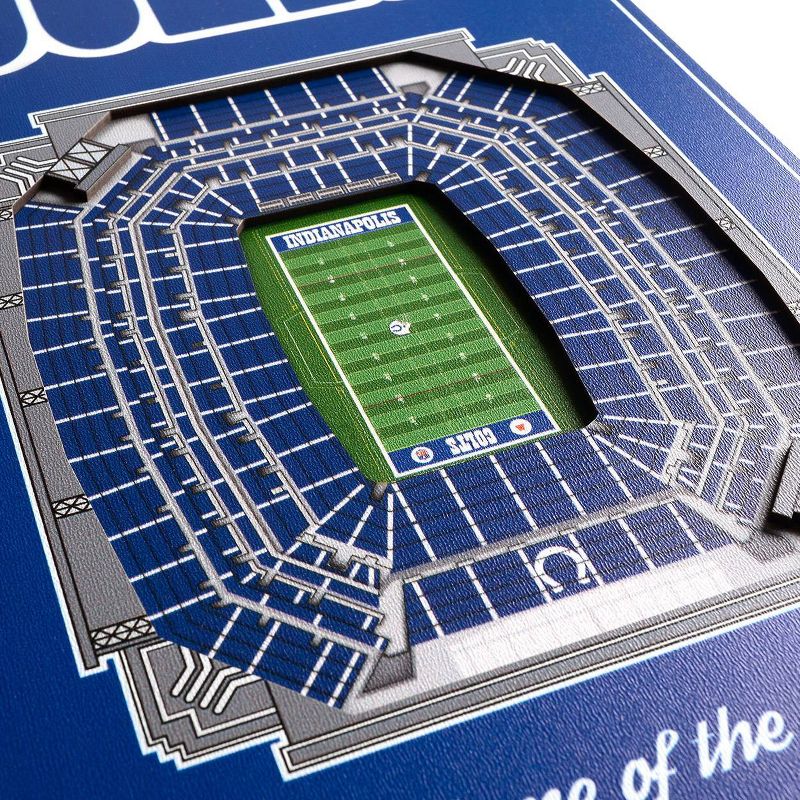 8&#34; x 32&#34; NFL Indianapolis Colts 3D Stadium Banner, 3 of 5