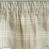 Ellis Curtain Light Blocking Cool Adjustable Bartlett Lined Scallop Window Valance - 70x17" Natural - 3 of 3