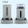 PETMAKER 2PK 3.8L/1G Automatic Pet Feeders, Gray - 2 of 4