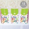 Big Dot of Happiness Cheerful Happy Birthday - Colorful Birthday Gift Favor Bags - Party Goodie Boxes - Set of 12 - 2 of 4