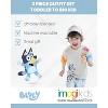 Bluey Drop Shoulder T-Shirt French Terry Shorts and Adjustable Snapback Baseball Cap 3 Piece Outfit Set Toddler to Big Kid - 4 of 4