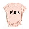 Paris France Eiffel Tower - Womens Short Sleeve Tee - 2 of 3