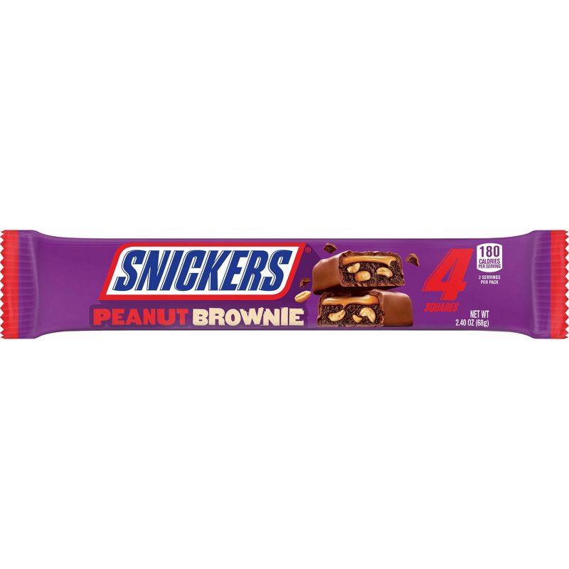 Snickers Peanut Brownie Share Size 2.4oz, 1 of 10