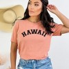 Simply Sage Market Women's Hawaii Curved Short Sleeve Graphic Tee - 2 of 3