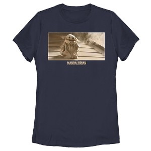 Women's Star Wars The Mandalorian The Child Ramp Ears Down T-Shirt - 1 of 4
