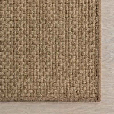 Natural Handmade Jute Flat Woven Area Rug, 4' x 6'