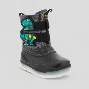 Western Chief Toddler Denali Dino Cold Weather Boots - Black 7T