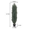 Rbied Green Composite Artificial Tree, Artificial Foliage/Topiary for Indoor and Outdoor ( 2-Piece ) - 2 of 4