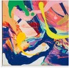 40"x28" Canvas Abstract Paint Splatter Wall Art with White Frame - CosmoLiving by Cosmopolitan - 3 of 4