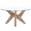 Kaera Coffee Table - Multibrown/Glass - Safavieh - 4 of 4