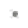 Black Bow Jewelry Sterling Silver Heart Cube Bead Charm - 3 of 4