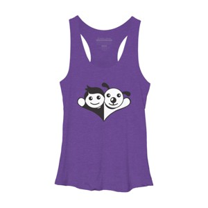 Women's Design By Humans Doggy Friend By graphicganga Racerback Tank Top - 1 of 3