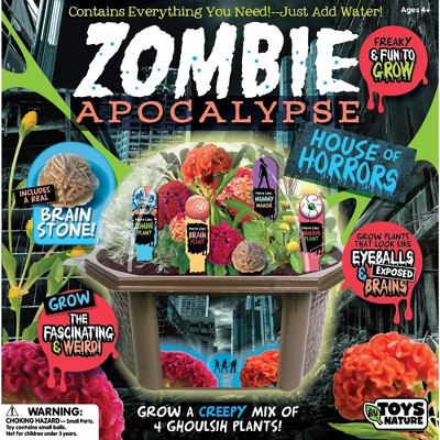 Toys By Nature: Zombie Apocalypse - DIY Terrarium Kit, Creepy Brain & Eye Plants