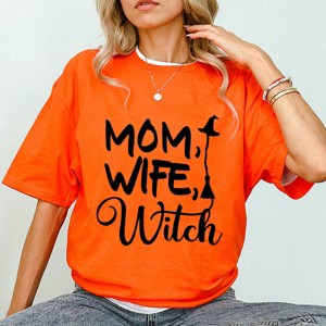 Simply Sage Market Mom Wife Witch Cursive Short Sleeve Tee - 1 of 4