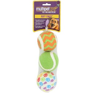 Multipet Dog Toy Tennis Ball - Case of 3 - 3 each - 1 of 1