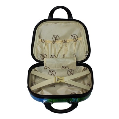 Blue Palm Tree Hard Shell 2-Piece Spinner Luggage Set