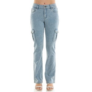 Derek Heart Womens Mid Rise Slim Bootcut Jeans - 1 of 4