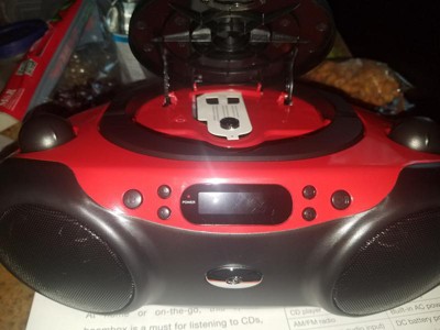 Gpx Cd, Am/fm Boombox - Red (bc232r) : Target