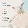Bearington Baby Lil' Alma Snuggler, 15 Inch White Llama Plush Stuffed Animal Security Blanket Lovey for Babies - 2 of 4