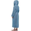 Arus Women's Turkish Cotton Hooded Robe, Absorbent Terry Cloth Bathrobe with Hood - 4 of 4
