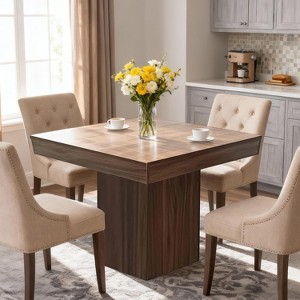 Square Dining Table for 4,31.5" Farmhouse Dinner Table,Small Dining Room Tables,Table Only - 1 of 4