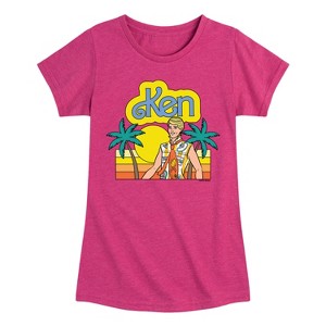 Girls' - Barbie - Cali Sunset Ken- Girls Fitted Short Sleeve Graphic T-Shirt Fitted Short Sleeve Graphic T-Shirt - 1 of 4