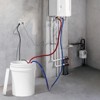 VEVOR Tankless Water Heater Flushing Kit, Includes Efficient Pump & 5 Gallon Pail & 2 Hoses & Descaling Powder, Orange - 2 of 4