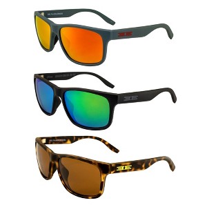 3 Pairs of Epoch Eyewear Delta Glasses with Red Mirror, Green Mirror, Brown Lenses - 1 of 4