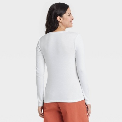 Rrive Women V-Neck Loose Fit Long Sleeve Plus Size Color Blocked Blouse T-Shirt Top 