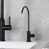 SUMERAIN Black Pure Drinking Water Faucet Lead Free Stainless Steel 304 Kitchen Water Filter  Faucet - 3 of 4