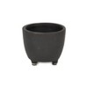 Cheung's Parlo Raised Textured Round Ceramic Pot- Small - Dark Gray - 2 of 3