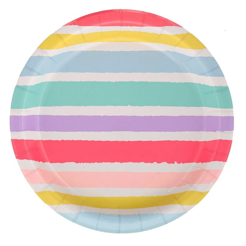 8.5&#34; 20ct Striped Dinner Paper Plates - Spritz&#8482;, 1 of 6