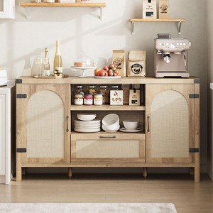 MDF PB Sideboard, Modern Wooden Sideboard, Living Room Storage, Buffet Cabinet, Contemporary Dining Room Furniture - 1 of 4