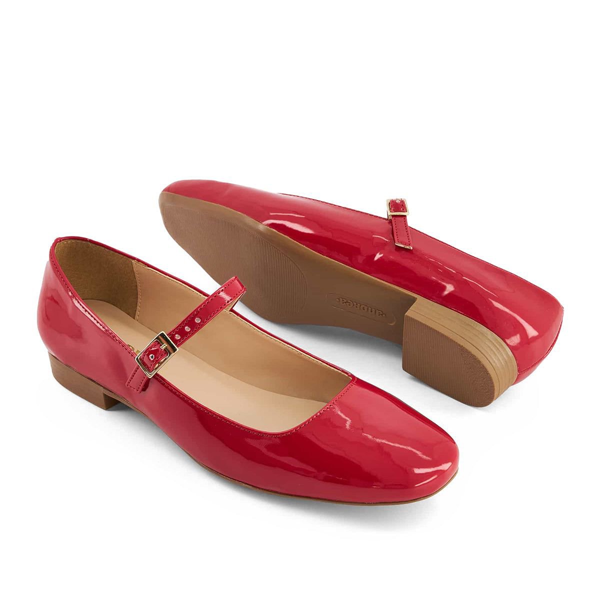 Обувь Andrea Women's Ballet Mary Janes 76774, Red, 8 — фото 6