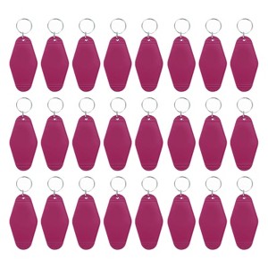 Unique Bargains Blank Vintage Motel Hotel Keychains Key Tag 24 Pcs - 1 of 4