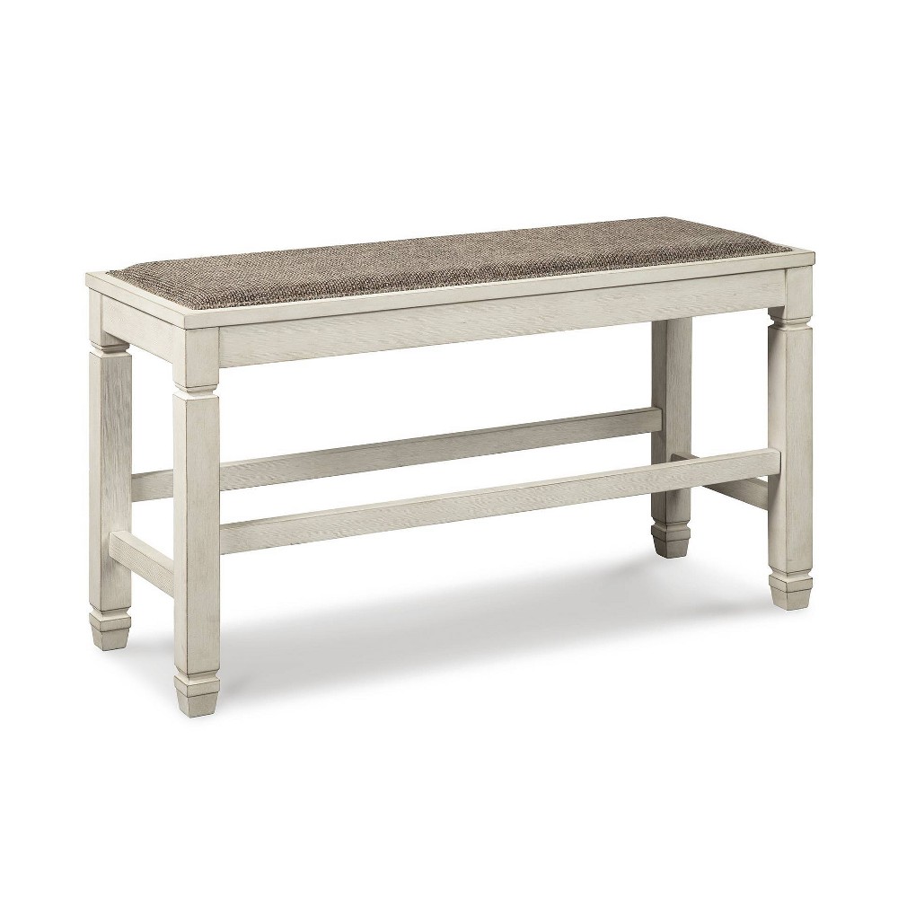 Bolanburg Counter Height Dining Room Bench Antique White - Signature Design by Ashley