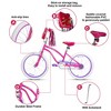 Hykolity Kids Bike Girl Bicycle 20 inch for Children Age 6-12 Years Old Height 48-62 in Tween Cycling Front Hand Brakes Sport Outdoor Bikes - Violet - 3 of 4
