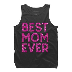 Men's Design By Humans Best Mom Ever Confetti Text By MeowShop Tank Top - 1 of 2