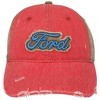Adult Ford Logo Distressed Cotton Twill Hat - 2 of 4