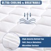 Aoibox Full Size Quilted Fitted Mattress Pad Waterproof Breathable Cooling Protector Cotton Alternative Noiseless Cover - 4 of 4